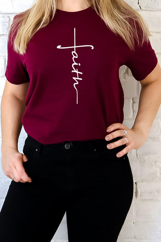Plus - Faith Cross Graphic Tee