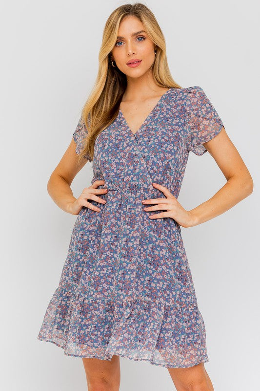 Spring Floral Casual Dress