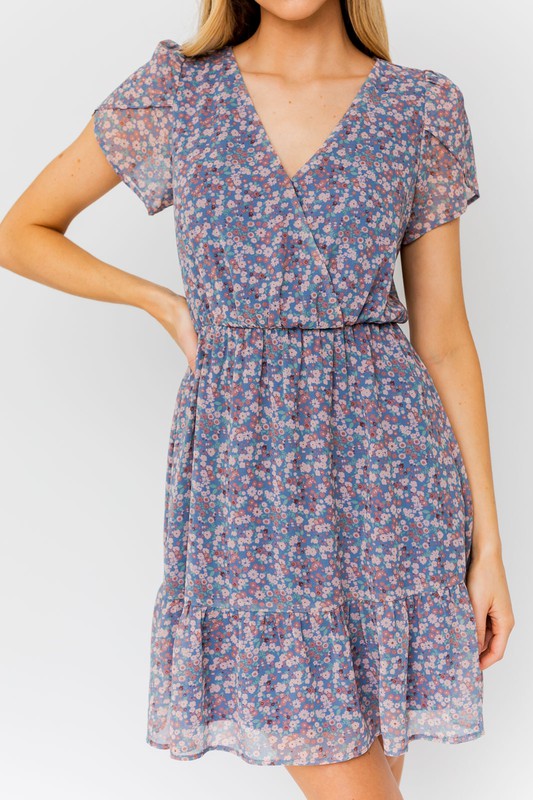 Spring Floral Casual Dress