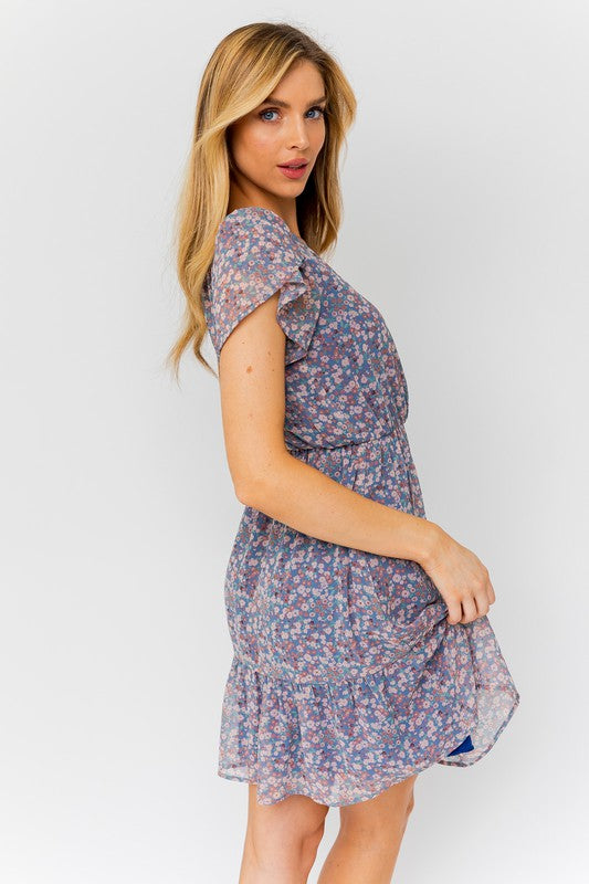 Spring Floral Casual Dress