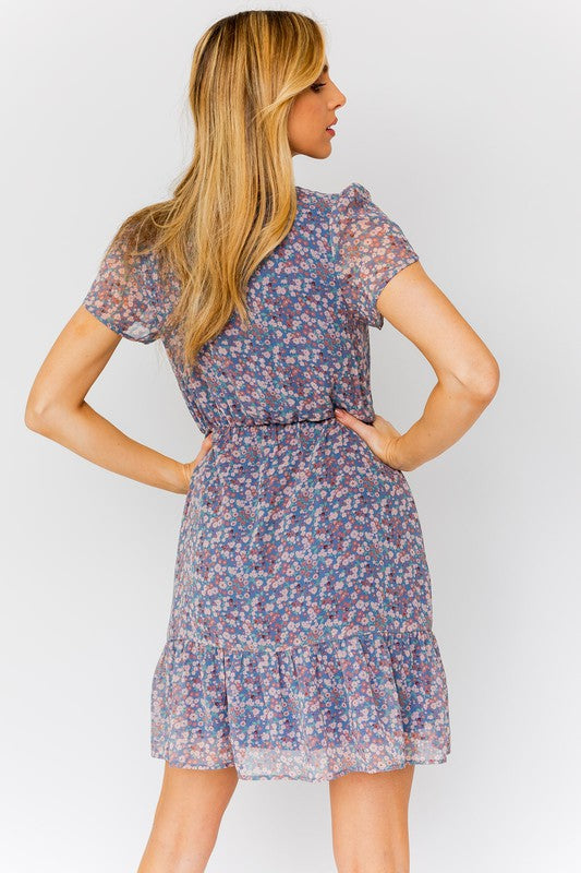 Spring Floral Casual Dress