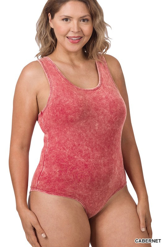 PLUS - ACID WASH BODYSUIT