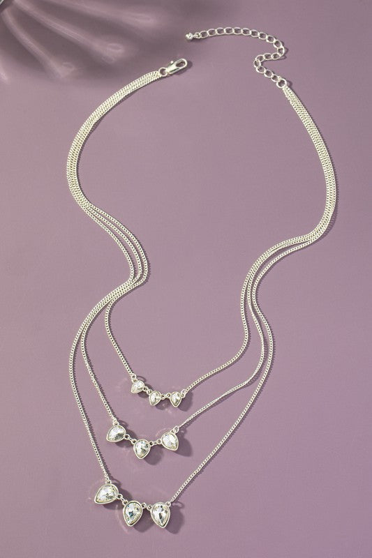 3 Chain Charm Necklace
