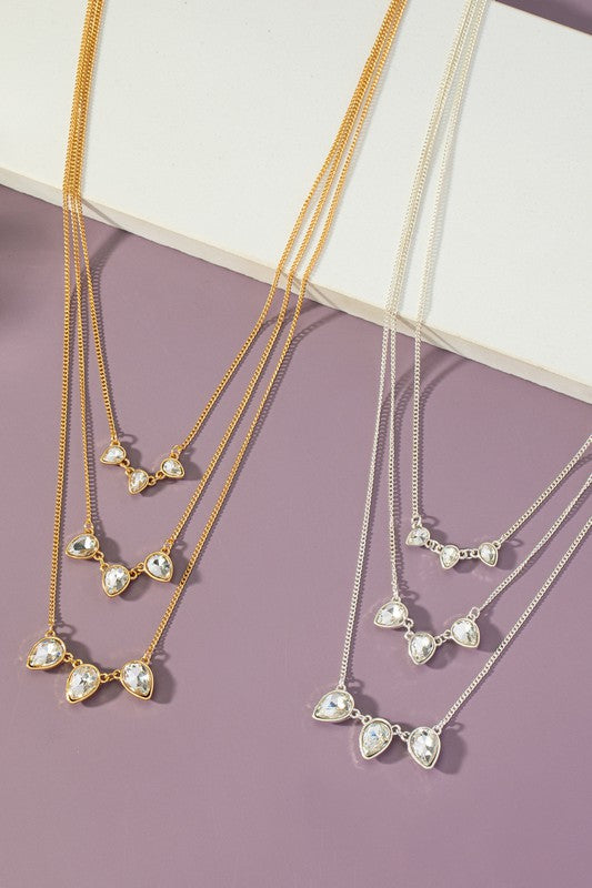 3 Chain Charm Necklace