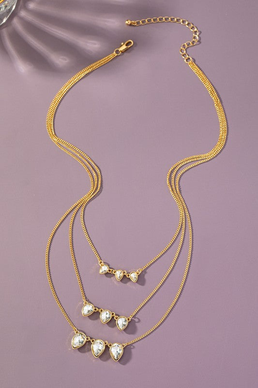 3 Chain Charm Necklace