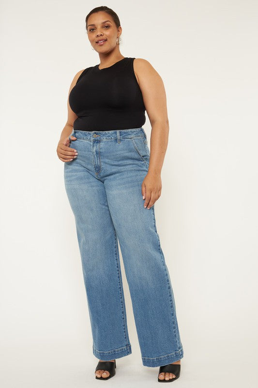 Plus - Kan Can High Rise Trouser