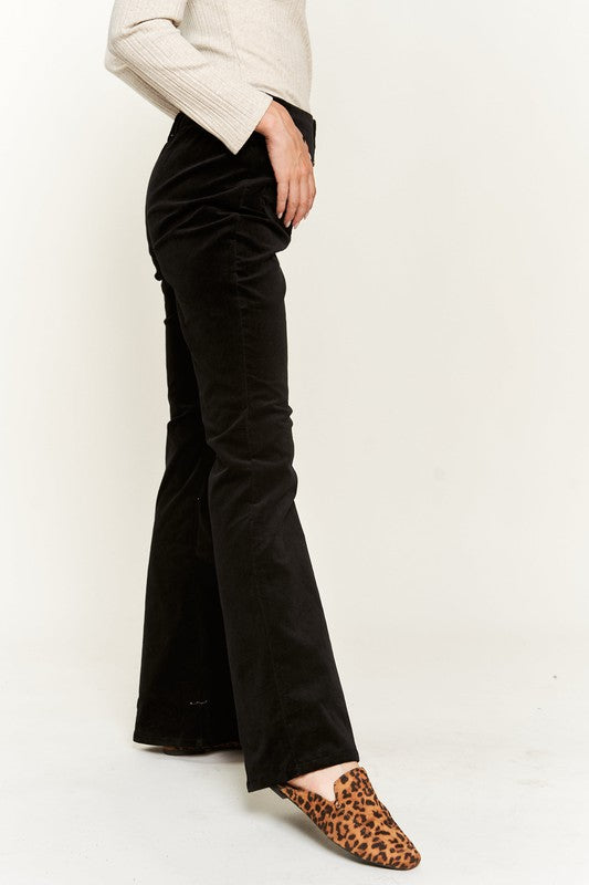 Flare Leg Corduroy Pants