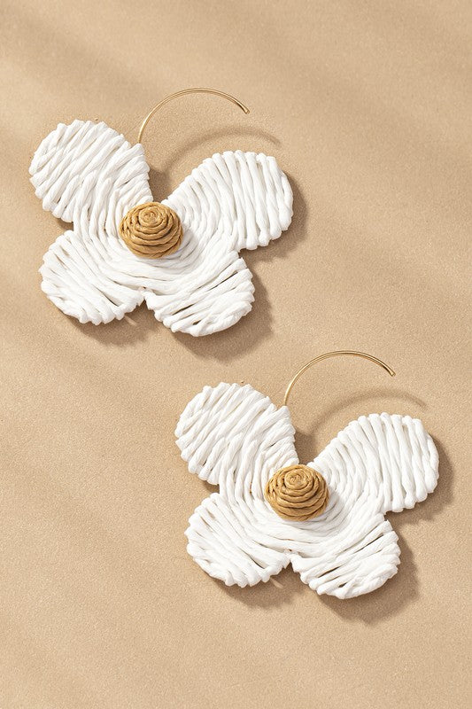 Vacation Straw Earrings