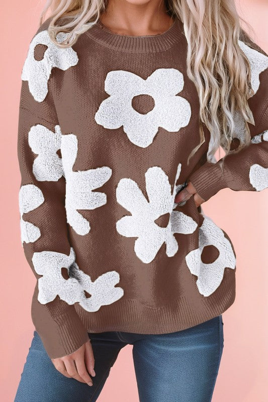 Vintage Flower Sweater