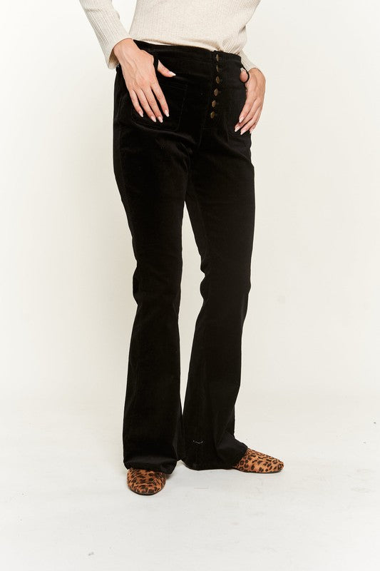 Flare Leg Corduroy Pants