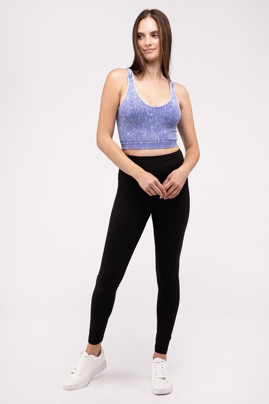 Cropped V-Neck Tank Top