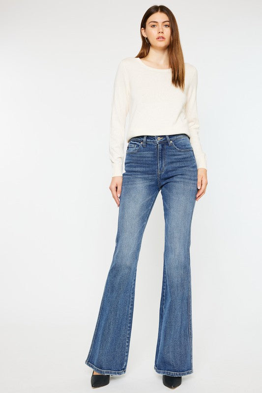 Kan Can - High Rise Flare Jeans