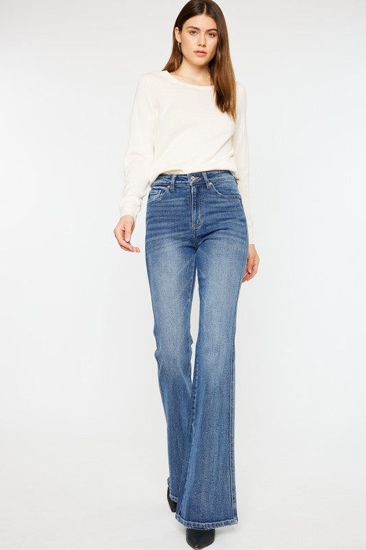 Kan Can - High Rise Flare Jeans