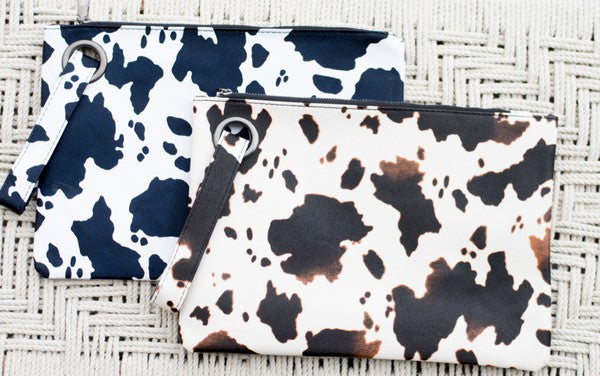 Cow Print Oversized Clutch