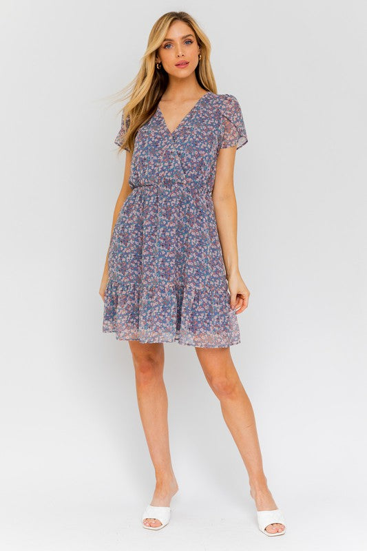 Spring Floral Casual Dress