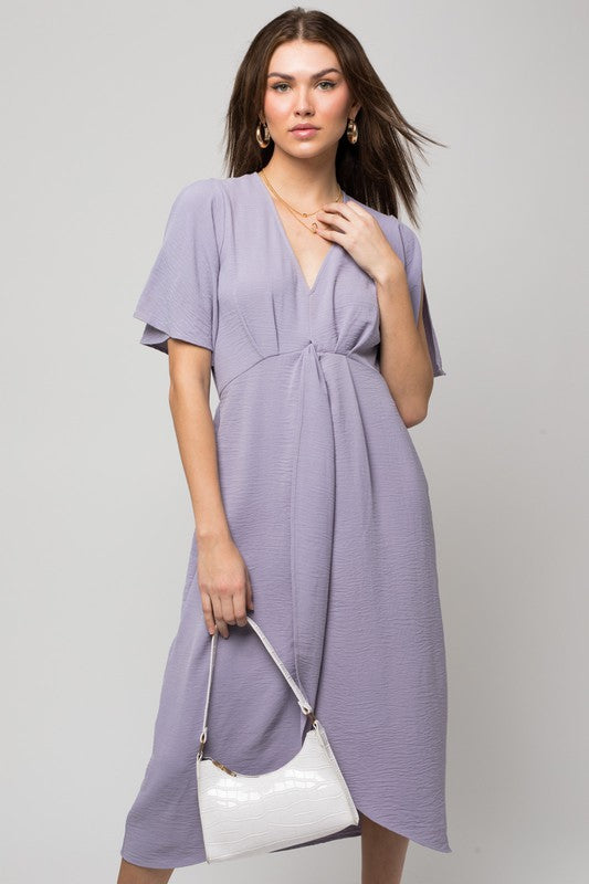 Chic Front Knot Dress