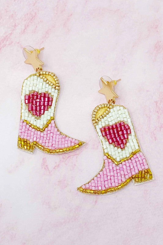 Cowgirl Boots Earrings