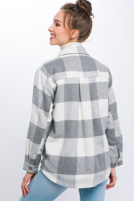 Plaid Style Shacket