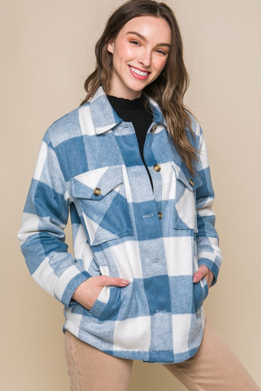 Plaid Style Shacket