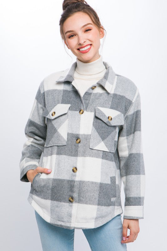 Plaid Style Shacket