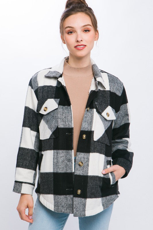 Plaid Style Shacket