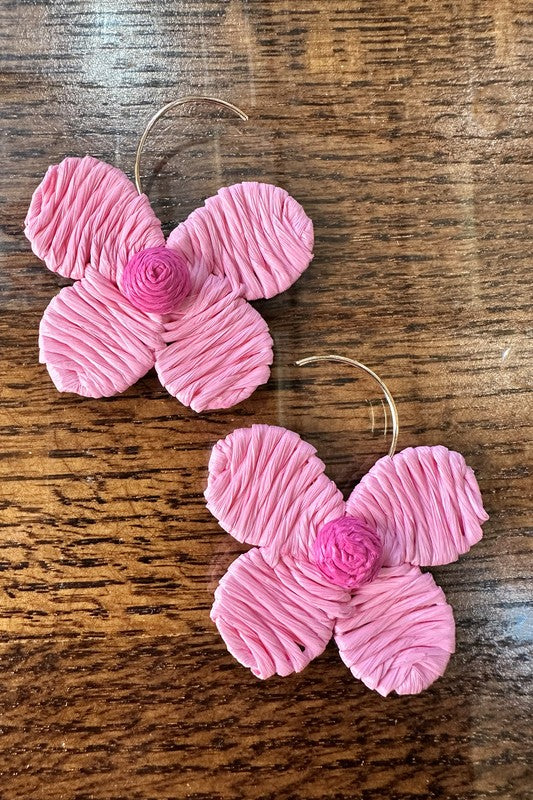 Vacation Straw Earrings