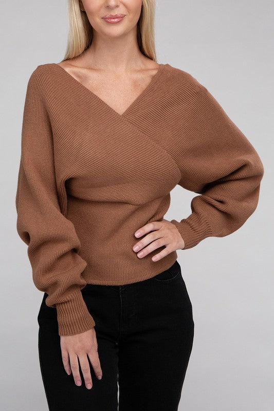 Cross Wrap Sweater