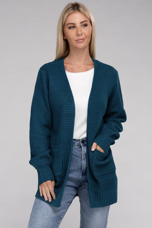 Waffle Cardigan